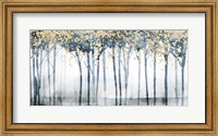 Golden Blue Trees II Fine Art Print