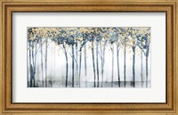 Golden Blue Trees II Fine Art Print
