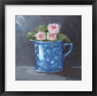 Blue Calico Framed Print