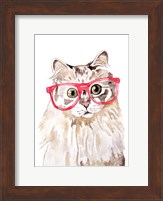 Cat with Glasses Fine Art Print
