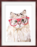 Cat with Glasses Fine Art Print