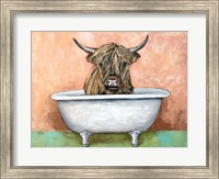 Bathtime Highland Cow Fine Art Print