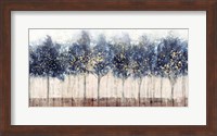 Golden Blue Trees Fine Art Print