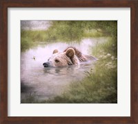 Bearly Swimming Fine Art Print