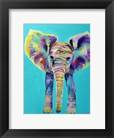 Baby Blue Elephant Fine Art Print