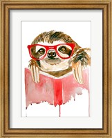 Reading Sloth Fine Art Print