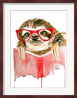 Reading Sloth Fine Art Print