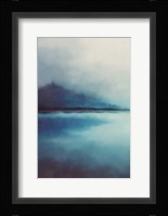 Misty Blue Landscape Framed Print