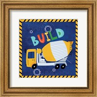 Build - Cement Truck Fine Art Print