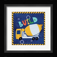 Build - Cement Truck Framed Print
