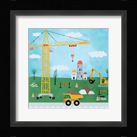 Construction Zone II Framed Print