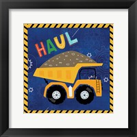 Haul - Dump Truck Framed Print