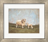 Sheep in the Pasture I Fine Art Print