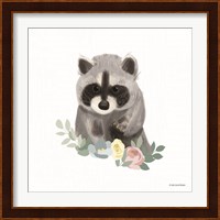Floral Raccoon Fine Art Print