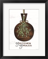 My Kitchen, My Rules Framed Print