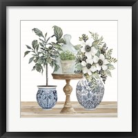 Chinoiserie Florals IV Framed Print