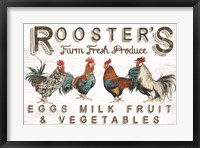 Rooster's Farm Fresh Produce Fine Art Print