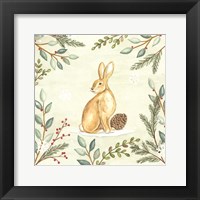 Woodland Animals Rabbit Framed Print