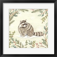 Woodland Animals Raccoon Fine Art Print