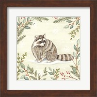 Woodland Animals Raccoon Fine Art Print