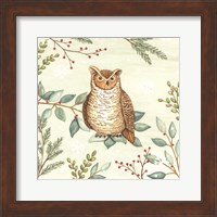 Woodland Animals Owl Fine Art Print