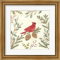 Woodland Animals Cardinals Fine Art Print