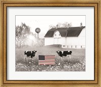 Patriotic Cows Fine Art Print