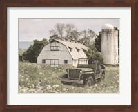 Old Jeep at the Farm Fine Art Print