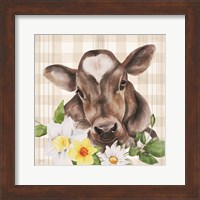 Bessie with Flowers Fine Art Print