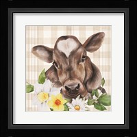 Bessie with Flowers Fine Art Print