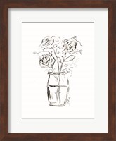 Roses Charcoal Sketch Fine Art Print