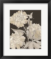 Neutral Blooms 1 Framed Print