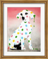 Damien's Dotty Spotty Dawg - Pink Fine Art Print