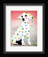 Damien's Dotty Spotty Dawg - Pink Fine Art Print