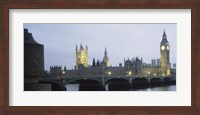 Westminster Bridge, Big Ben, Houses Of Parliament, London Fine Art Print