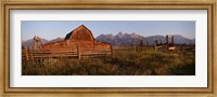 Exterior of a barn, Grand Teton National Park, Wyoming Fine Art Print