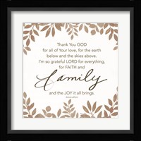 Faith and Family Fine Art Print