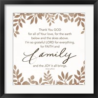 Faith and Family Fine Art Print