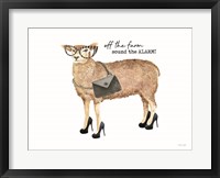 Off the Farm Sheep Fine Art Print