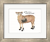Off the Farm Sheep Fine Art Print