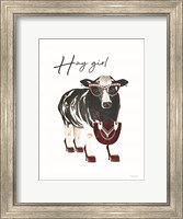 Hay Girl Cow Fine Art Print