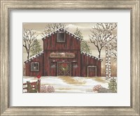 Holiday Farm Barn Fine Art Print