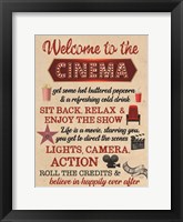 Welcome to the Cinema Fine Art Print