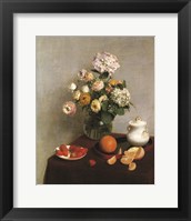 Flowers and Fruit 1 Fine Art Print