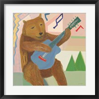 Happy Bear Musician Fine Art Print