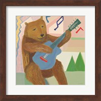 Happy Bear Musician Fine Art Print