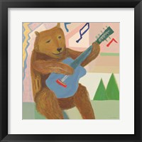 Happy Bear Musician Fine Art Print
