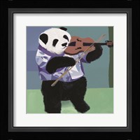 Panda Violinist Framed Print