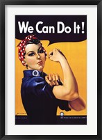 Rosie The Riveter Framed Print