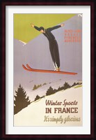 Winter Sports in France Fine Art Print